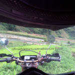 Vietnam dirt bike tours from a helmet view